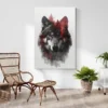 Tableau Loup Scandinave portrait 2 3 4.webp