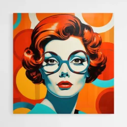 Tableau Pop Art Visage Femme 1.webp