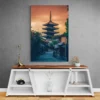 Tableau Temple Japonais portrait 2 3 4.webp