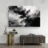 Tableau abstrait noir et blanc paysage 3 2 2.webp