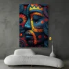 Tableau africain visage de profil portrait 2 3 2.webp