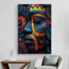 Tableau africain visage de profil portrait 2 3 3.webp