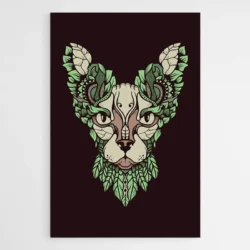 Tableau chat abstrait 1.webp