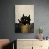 Tableau chaton noir portrait 2 3 2.webp