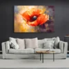 Tableau coquelicot moderne paysage 3 2 2.webp