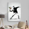 Tableau graffiti banksy portrait 2 3 4.webp