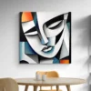 Tableau peinture visage abstrait carre 3.webp