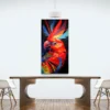 Tableau perroquet rouge et bleu portrait 1 2 2.webp