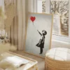 Tableau petite fille avec ballon rouge portrait 2 3 3.webp