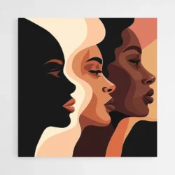 Tableau silhouettes visages femmes 1.webp