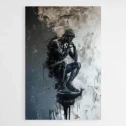 Tableau street art le penseur 1.webp