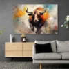 Tableau taureau moderne paysage 3 2 4.webp