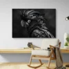 grand tableau perroquet noir paysage 3 2 3.webp