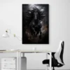 peinture cheval noir portrait 2 3 4.webp