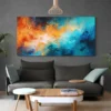 tableau abstrait bleu et orange paysage 2 1 4.webp