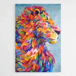 tableau abstrait lion 1.webp