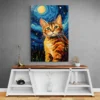 tableau abstrait moderne avec chat portrait 2 3 2.webp