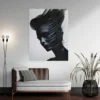 tableau abstrait silhouette de femme portrait 3 4 3.webp