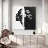 tableau abstrait visages hommes noirs carre 4.webp