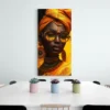tableau africaine jaune portrait 1 2 4.webp