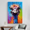 tableau autruche pop art portrait 2 3 2.webp