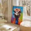 tableau autruche pop art portrait 2 3 3.webp