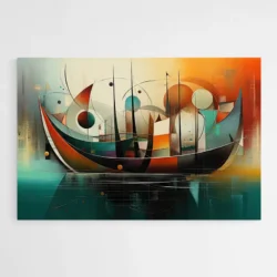 tableau bateau abstrait 1.webp