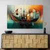 tableau bateau abstrait paysage 3 2 4.webp