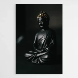 tableau bouddha noir et or 1.webp