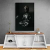 tableau bouddha noir et or portrait 2 3 4.webp