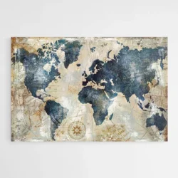 tableau carte du monde bleue 1.webp