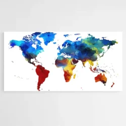 tableau carte du monde multicolore 1.webp