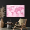 tableau carte du monde rose paysage 3 2 4.webp