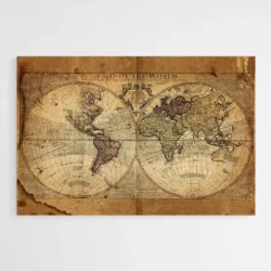 tableau carte du monde vintage 1.webp
