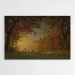 tableau cerf foret 1.webp