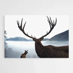 tableau cerf montagne 1.webp