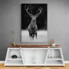 tableau cerf noir et blanc portrait 2 3 2.webp