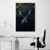 tableau cerf noir portrait 2 3 2.webp