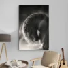 tableau cheval noir et blanc portrait 2 3 4.webp