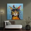 tableau contemporain chat carre 4.webp