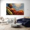 tableau de femme africaine allongee paysage 3 2 3.webp