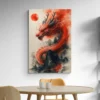 tableau dragon japonais portrait 2 3 4.webp