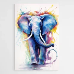 tableau elephant bleu 1.webp