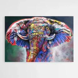 tableau elephant multicolore 1.webp