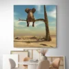 tableau elephant sur une branche carre 4.webp