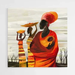 tableau femme africaine avec bebe 1.webp