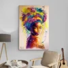 tableau femme africaine multicolore portrait 2 3 4.webp
