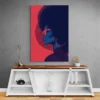 tableau femme afro bleu et rouge portrait 2 3 3.webp