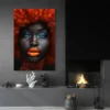 tableau femme afro cheveux oranges portrait 2 3 2.webp