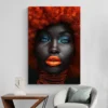 tableau femme afro cheveux oranges portrait 2 3 3.webp